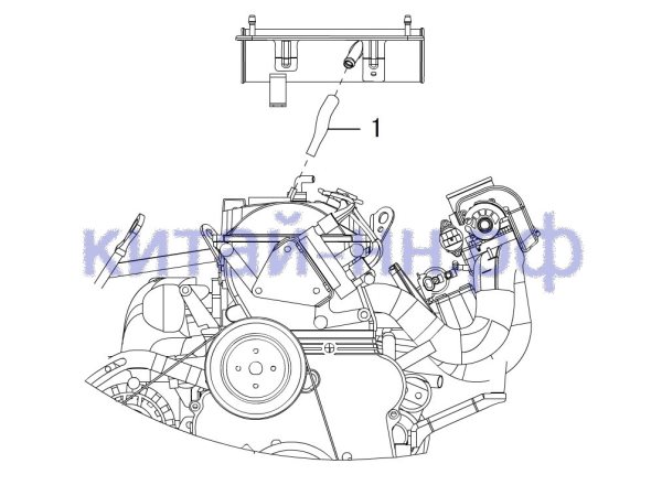 Шланг сапуна воздушного фильтра GREAT WALL Hover H5 (бензин)
