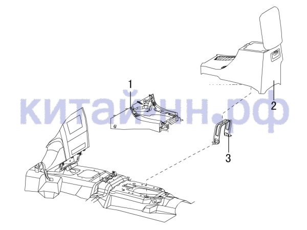 Консоль центральная (новый салон) GREAT WALL Hover H3