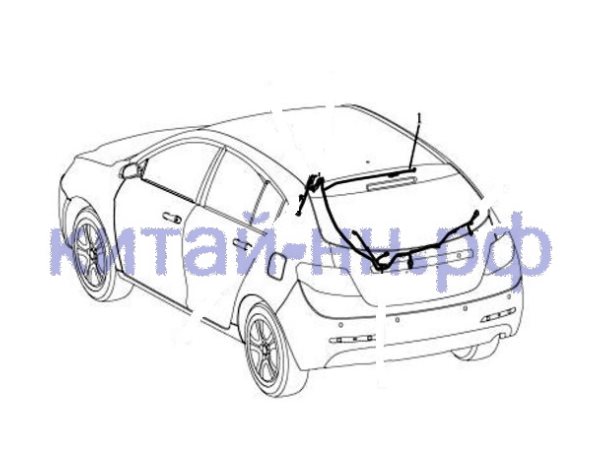 Жгут проводов двери багажника (хетчбек) GEELY Emgrand EC7/ EC7- RV (седан/хэтчбек)