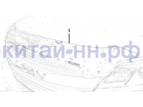 Дефлектор капота Х60 LIFAN X60