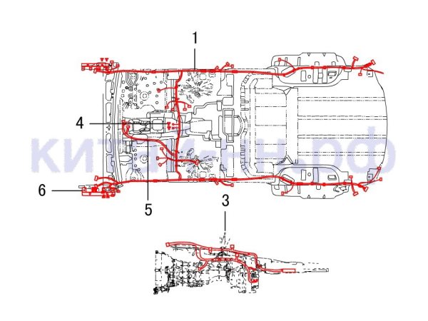 Жгут проводов кузова и КПП GREAT WALL Hover H3