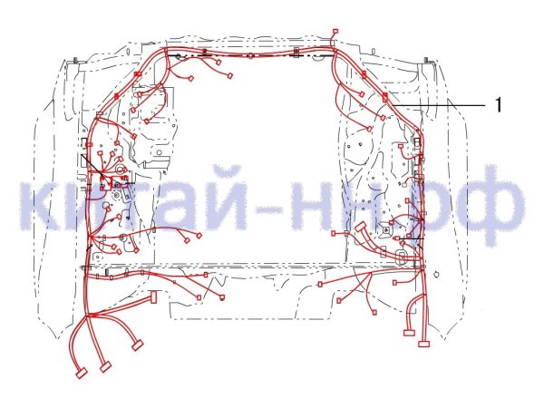 Жгут проводов моторного отсека GREAT WALL Hover H5 (бензин)