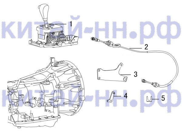 АКПП : Трос переключения GREAT WALL Hover H5 (дизель)