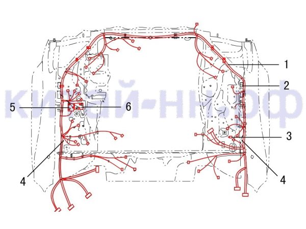 Жгут проводов моторного отсека GREAT WALL Hover H3