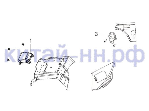 Блок управления подушками безопасности GREAT WALL Hover H5 (бензин)